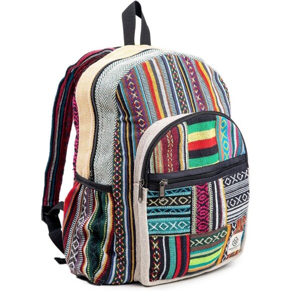 🆕 Freakmandu Collection Multi 8 Functional Pocket Bag Unisex Rustic Backpack - Picture 1 of 5